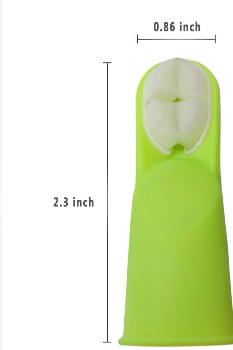 FOREVIVE Finger Tooth Brushing Baby, Silicone Soft Baby Toothbrush 12 Months and Up, Newborns Toddler Toothbrushes 1-2,Training Infant Toothbrush for Gentle Oral Care, Finger Brush with Travel Storage Case - Image 4